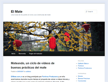 Tablet Screenshot of elmate.com.ar